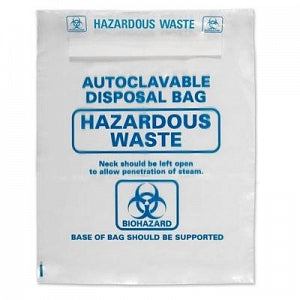 Inteplast Group Autoclavable Biohazard Waste Bags - Biohazard Waste Bag, Autoclavable, 38" x 47" - 872