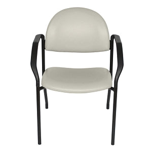 UMF Medical Side Chairs - Guest Side Chair with Arms and Wall Saver Legs, 300 lb. Weight Capacity, River Rock - M1226RI