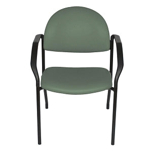 UMF Medical Side Chairs - Guest Side Chair with Arms and Wall Saver Legs, 300 lb. Weight Capacity, Sage Green - M1226SG