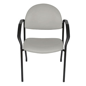 UMF Medical Side Chairs - Guest Side Chair with Arms and Wall Saver Legs, 300 lb. Weight Capacity, Sand Gray - M1226SN