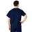 Medline AngelStat Unisex Reversible V-Neck Scrub Top with 2 Pockets - AngelStat Unisex Reversible V-Neck 2-Pocket Scrub Top with Angelica Color-Coding, Size S, Navy - 610NNTS-CA