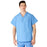 Medline AngelStat Unisex Reversible V-Neck Scrub Top with 2 Pockets - AngelStat Unisex Reversible V-Neck 2-Pocket Scrub Top with Medline Color-Coding, Size 5XL, Ceil Blue - 610NTH5XL-CM
