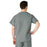 Medline AngelStat Unisex Reversible V-Neck Scrub Top with 2 Pockets - AngelStat Unisex Reversible V-Neck 2-Pocket Scrub Top with Medline Color-Coding, Size S, Misty - 610NTZS-CM