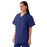 Medline AngelStat Unisex Reversible V-Neck Scrub Top with 4 Pockets - AngelStat Unisex Reversible V-Neck 4-Pocket Scrub Top with Angelica Color-Coding, Size M, Navy - 630NNTM-CA