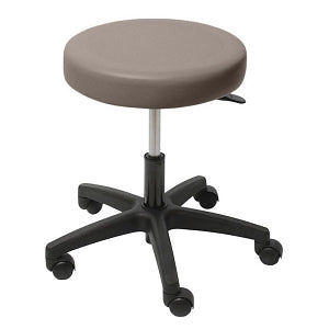 UMF Medical Exam Stools - Pneumatic Padded Stool with 5-Leg Plastic Base, No Back, 335 lb. Weight Capacity, Mocha - M6749MO