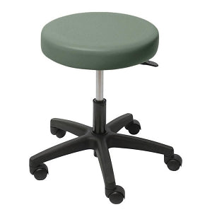 UMF Medical Exam Stools - Pneumatic Padded Stool with 5-Leg Plastic Base, No Back, 335 lb. Weight Capacity, Sage Green - M6749SG