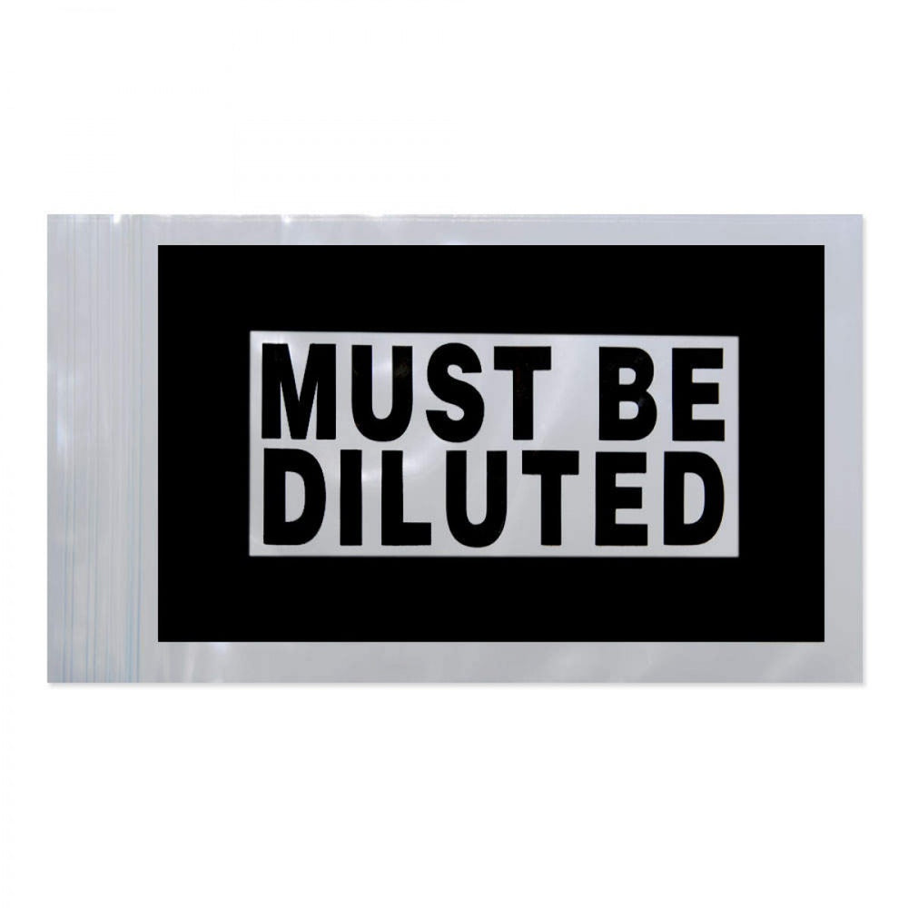 "Must Be Diluted" Hospital Bag Material: Polyethylene 1000/Case