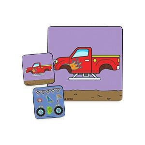 Medibadge, Inc Make-A-Sticker Sheets - Make-A-Sticker Assortment, Monster Truck Sticker, 75/Roll - 2789