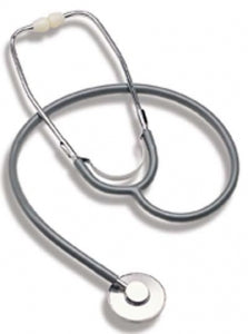 Briggs Healthcare Spectrum Nurse Stethoscopes - Single-Head Stethoscope, Disposable, Gray, 30" L - 10-428-030