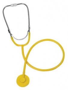 Briggs Healthcare Spectrum Nurse Stethoscopes - Single-Head Stethoscope, Disposable, Yellow, 30" L - 10-449-130