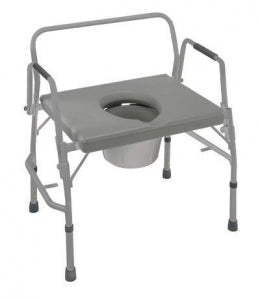 Briggs Healthcare Commodes - Heavy-Duty Commode, Steel, Extra Wide - 520-1203-0300