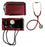 Mabis Healthcare Stethoscope - MatchMates Combination Kit with 3M Littmann Classic Stethoscope, Burgundy - 12-260-071