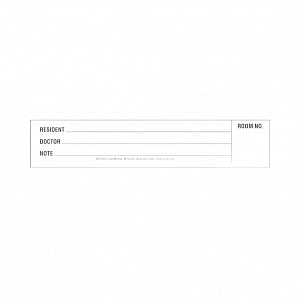 Briggs Healthcare Spine ID Insert Cards - Resident Identification Spinal Insert Card, Tilted, 2", White - 1474NH