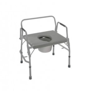 Briggs Healthcare Commodes - Heavy-Duty Commode, Steel, Extra Wide - 802-1203-0300