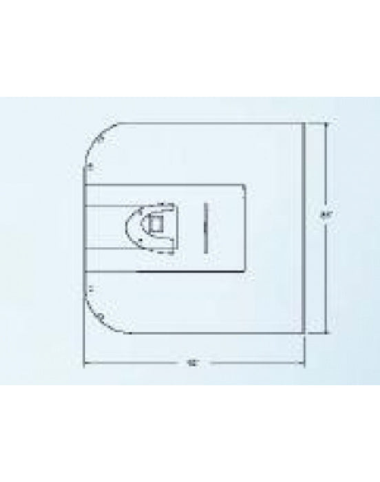 Ecolab / Microtek Ophthalmic Drapes Ear / Eye Drape 4918 — Grayline