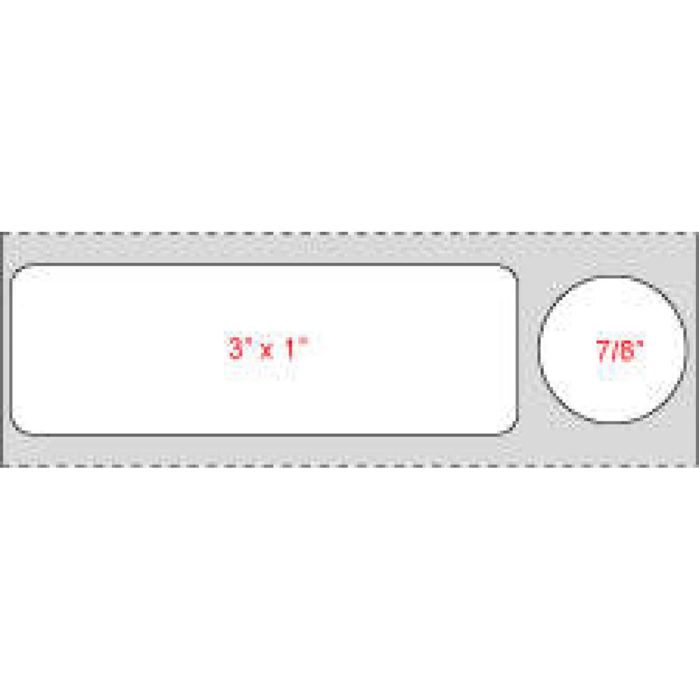 Label Direct Thermal Paper Permanent 1" Core 4" X 1 White 1000 Per Roll