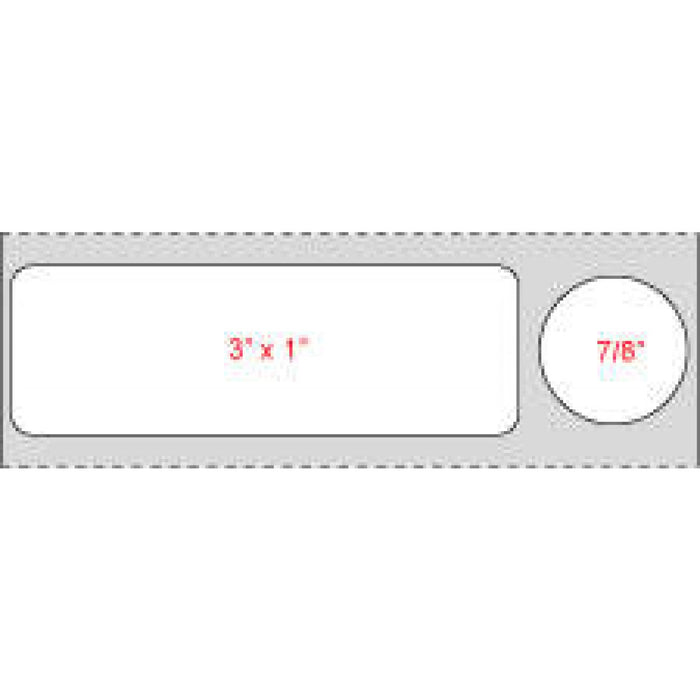 Label Direct Thermal Paper Permanent 1" Core 4" X 1 White 1000 Per Roll