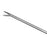 Medline Center Straight Laparoscopic Micro Holders - Laparoscopic Needle Holder, In-Line Center Action, Ratcheted Ring Handle, Straight, Tungsten Carbide, 5 mm, 0.35 cm - MDG2411251