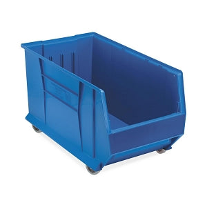 Quantum Storage Systems Mobile Hulk Containers - Blue 16.5"W x 29.88"L X 15"H Mobile Hulk Container - QUS986MOBBL