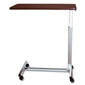Amfab Inc Economy H-Base Overbed Tables - Economy Overbed Table, Walnut, 15" x 30" - 1000H