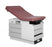 Enochs Manual Exam Tables - Basic Exam Table with Manual Back and 5 Drawers, Pearl Gray Base, Wine Upholstery - 350RHGRPGWW