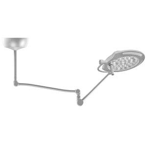 Amico Lighting Mira Series LED Medical Lights - Mira50 LED Light with Standard Arm, Ceiling-Mounted Single, 50, 000 Lux - L-MLED50-CM-SC-ST