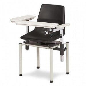 Clinton Industries Plastic Blood Draw Chair - SC Series Plastic Blood Draw Chair with Flip-Up Arm, 300 lb. Weight Capacity - 6040-P