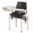 Clinton Industries Plastic Blood Draw Chair - SC Series Plastic Blood Draw Chair with Flip-Up Arm, 300 lb. Weight Capacity, Drawer Included - 6049-P