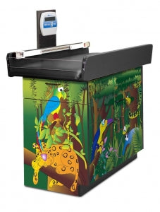 Clinton Illustrated Pediatric Scale Treatment Tables - Pediatric Treatment Table with Scale, Rainforest - 7832