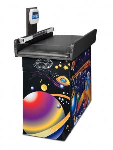 Clinton Illustrated Pediatric Scale Treatment Tables - Pediatric Treatment Table with Scale, Space - 7835