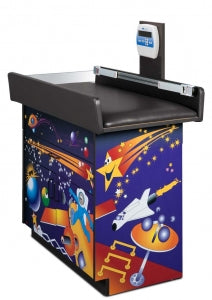 Clinton Illustrated Pediatric Scale Treatment Tables - Pediatric Treatment Table with Scale, Space - 7835