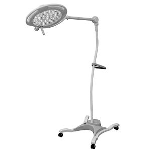 Amico Lighting Mira Series LED Medical Lights - Mira90 LED Light with Standard Arm, Floor-Standing Single, 90, 000 Lux - L-MLED90-FS-XX-ST