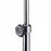 Clinton Industries IV Poles - IV Pole, 6 Leg, 2 Hook, Chrome, 26" Base, 56"-99" Height - IV-33