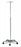 Clinton Industries IV Poles - IV Pole, 5 Leg, 4 Hook, Aluminum Base, 23" Base, 46"-83" Height - IV-454