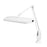 Dazor Clamp Base Task Lights - Lumilus LED Clamp Base Task Light with Classic Arm, White, 31" - LED-NVC24CM-WH