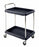 InterMetro Utility Carts - Utility Cart, 2 Shelves, Deep Ledge, Blue - BC2030-2DBU