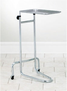 Clinton Industries Chrome Mayo Stands - Chrome Mayo Stand, Double Post, 19" x 12-3/4" - M-22
