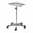 Clinton Industries Chrome Mayo Stands - Chrome Mayo Stand, Mobile, 19" x 12-3/4" - M-20
