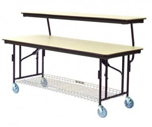 Mity Lite ABS Tables - ABS Mobile Buffet Serving Table, 30" x 96" - MB3096/TS1896/117727