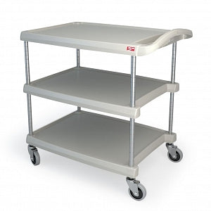 Metro Polymer Utility Carts - CART, UTILITY, POLYMR, 3SHF, 23X29X35.5, GRY - MY2030-34G