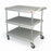 Metro Polymer Utility Carts - CART, UTILITY, POLYMR, 3SHF, 23X29X35.5, GRY - MY2030-34G
