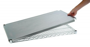 Quantum Storage Systems Stainless Steel Shelf Caps - Stainless Steel Shelf Cap, 18" x 36" - 1836SSCAP