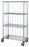 Quantum Storage Systems 3-Sided Carts with 4 Wire Shelves - 3-Sided 18" x 60" x 80" Enclosure Carts with 4 Wire Shelves - M1860C47RE