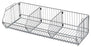 Quantum Storage Systems Modular Stacking Baskets - Modular Wire Stacking Basket, 20" x 36" x 12" - 203612BC