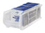 Quantum Storage Systems Mobile Hulk Containers - Clear View 16.5"W x 23.88"L X 11"H Mobile Hulk Container - QUS964MOBCL
