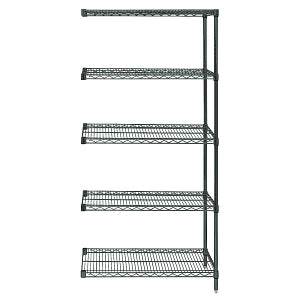 Quantum Storage Systems Proform Add-On Kits with 5 Shelves and 2 Posts - Proform 36" x 48" Add-On Kit 5 Shelves with 63" Post - AD63-3648P-5