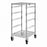 Quantum Storage Systems Bin Carts - Single Bay Bin Cart with 4 Levels, No Bins, 21" x 24" x 39" - BC212439M4