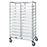 Quantum Storage Systems Bin Cart with Bins - Cart, Double-Bay, 24"x 40" x 69", 22 Clear Bins - BC214069M2DCL
