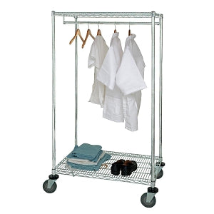 Quantum Storage Systems Single Pole Portable Garment Racks - Single Pole Garment Rack, Mobile, 24" x 60" x 69" - WRCGR632460