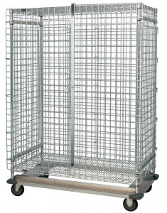 Quantum Storage Dolly Base Security Units - 24" x 36" x 70" Security Cart with Dolly Base - MD243670SEC